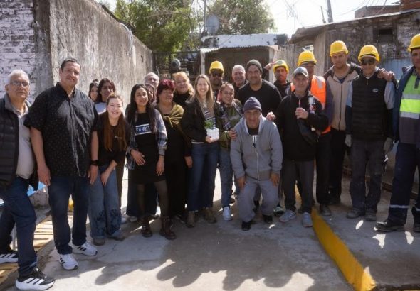 Fiorito: finalizaron obras de saneamiento hídrico y mejoras urbanas en un sector del barrio.